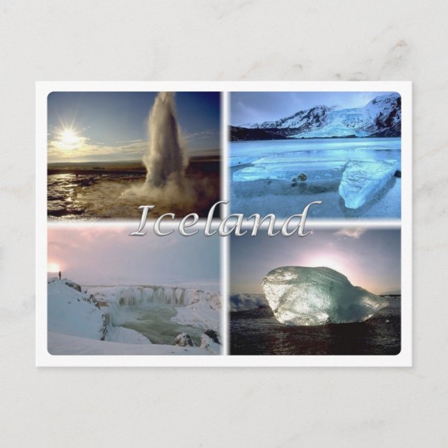 IS Island - Island - Vykort (Framsida)