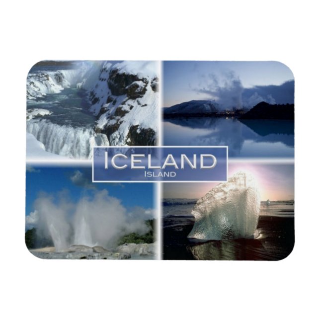 IS Island - Jokularlon - Gullfoss - Magnet (Horisontell)