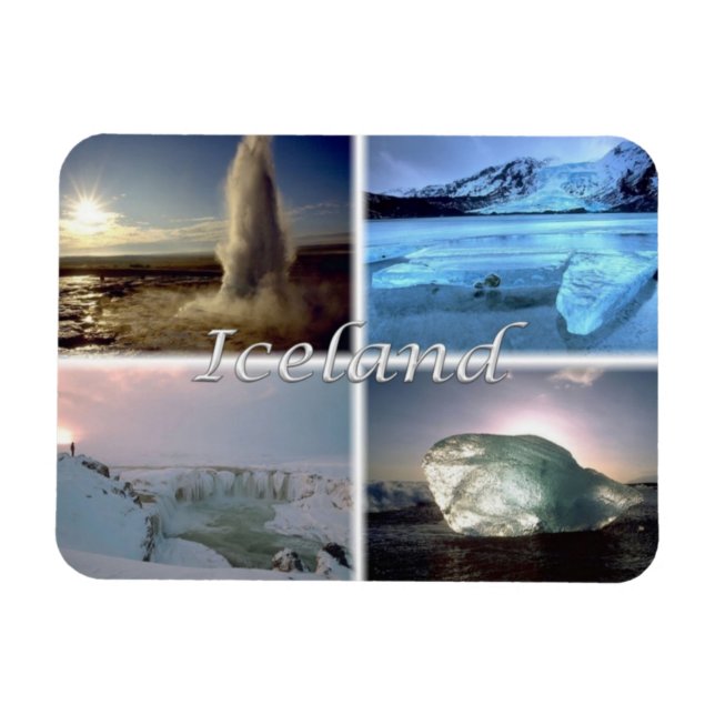 IS-Island - Jokulsarlon - Gullfoss - Magnet (Horisontell)