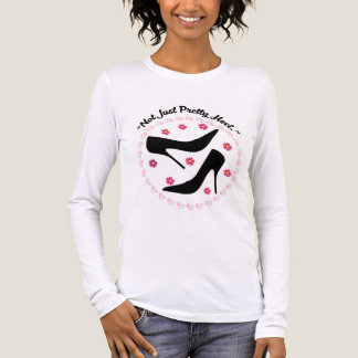 is just not pretty heels t shirt