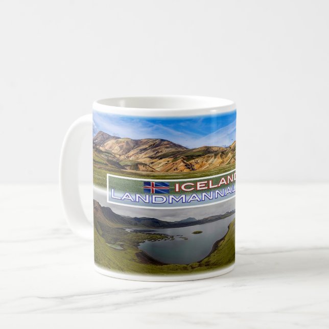 IS Landmannalaugar - Panorama Kaffemugg (Framsida vänster)