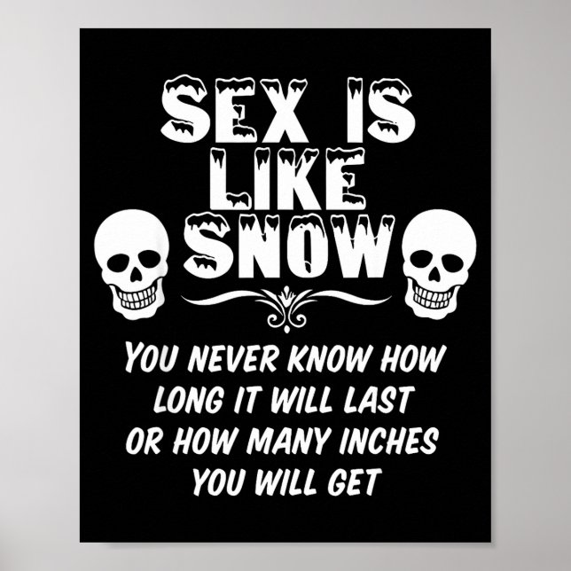 Is Like Snow You Never Know How Long It Will Last  Poster (Framsidan)