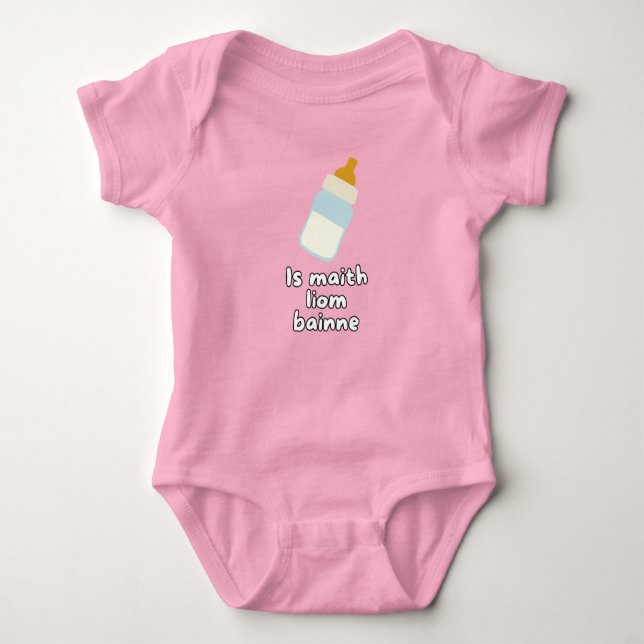 Is Maith Liom Bainne - Irish Language baby gifts T Shirt (Framsida)