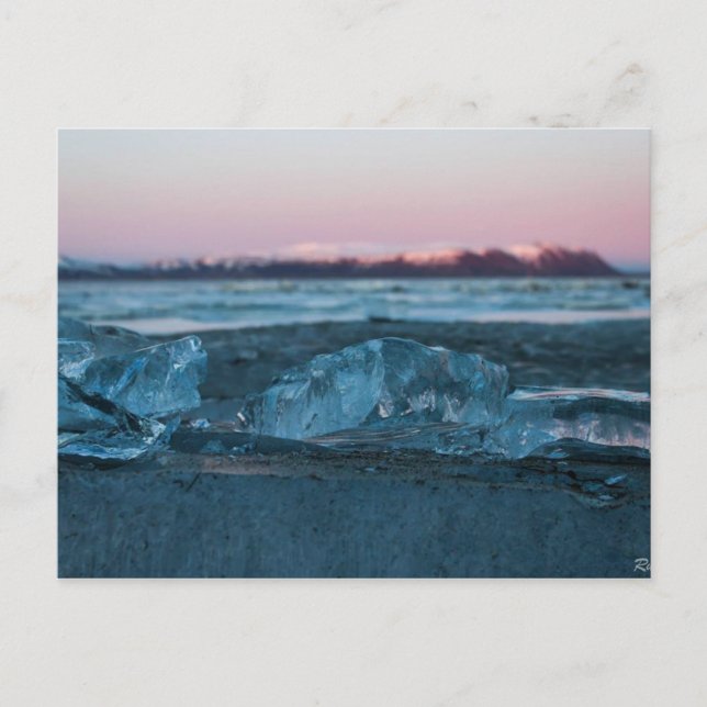 Is och berg, vykort (Framsida)