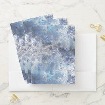 Is och Snö Texturerad blå jul Mönster