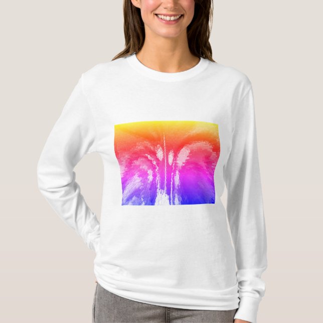 Is- och vintersol konst mode t shirt (Framsida)