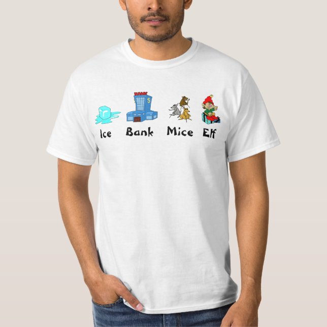 Is packar ihop, möss, älva tee shirt (Framsida)