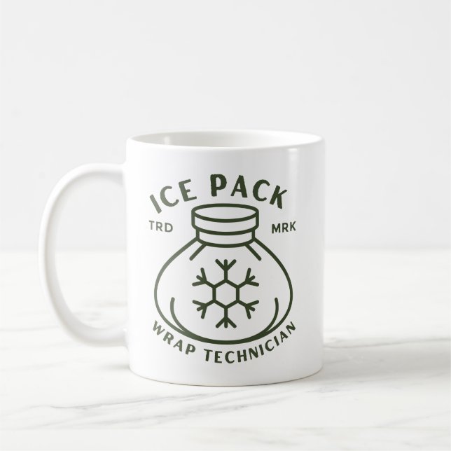 Is packningsomslagstekniker kaffemugg (Vänster)