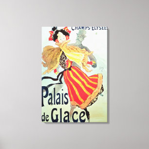 Is Palace', tuggar ljudlig Elysees, Paris, 1893 Canvastryck