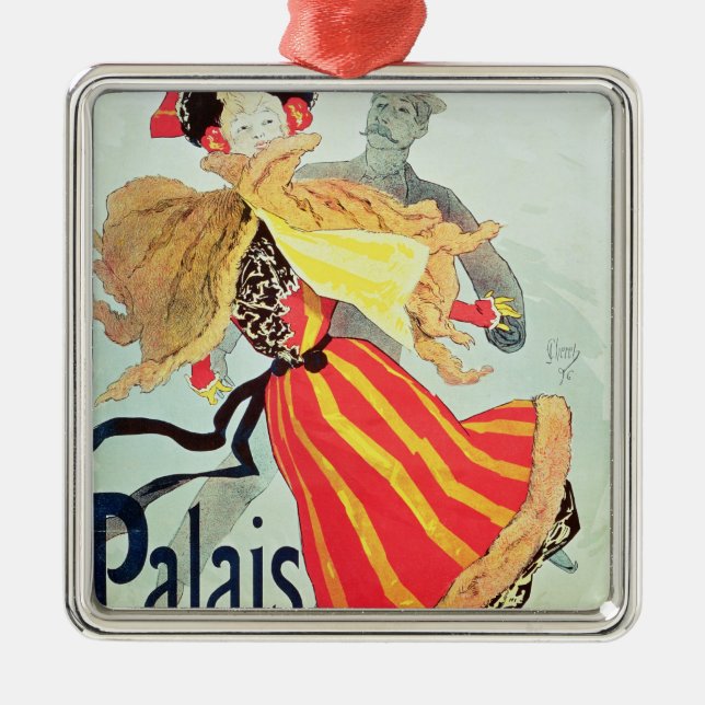 Is Palace', tuggar ljudlig Elysees, Paris, 1893 Julgransprydnad Metall (Framsidan)