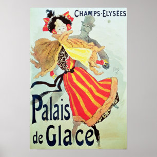 Is Palace', tuggar ljudlig Elysees, Paris, 1893 Poster
