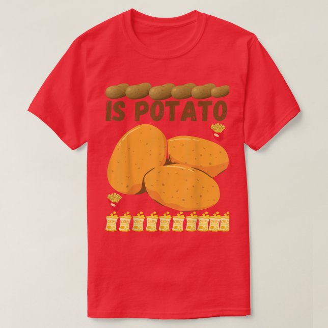 Is Potato Human Costume Potato Kids Boys Men Gifts T Shirt (Design framsida)