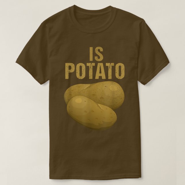 Is PotatoAs Seen On Late Night Television 9 T Shirt (Design framsida)