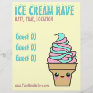 Is Rave Anpassad Flyer