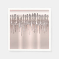 Is Rosa Rosa Guld Diamant Glitter Drip Sweet 16