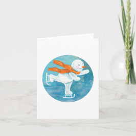 Is Skridskoåkande Snömannen   Inbjudan