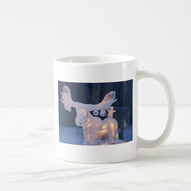 Is Skulptur Snö Frusen Vinter Årstider Väder Kaffemugg (Höger)