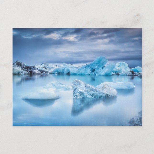 Is & Snö | Jokulsarlon Lagoon, Island Vykort (Framsida)