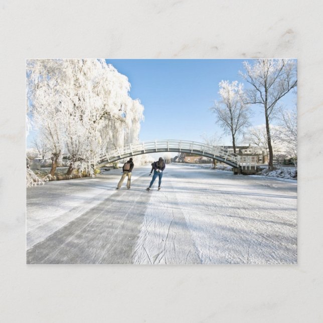 Is som försvinner snabbt i Nederländerna Vykort (Framsida)