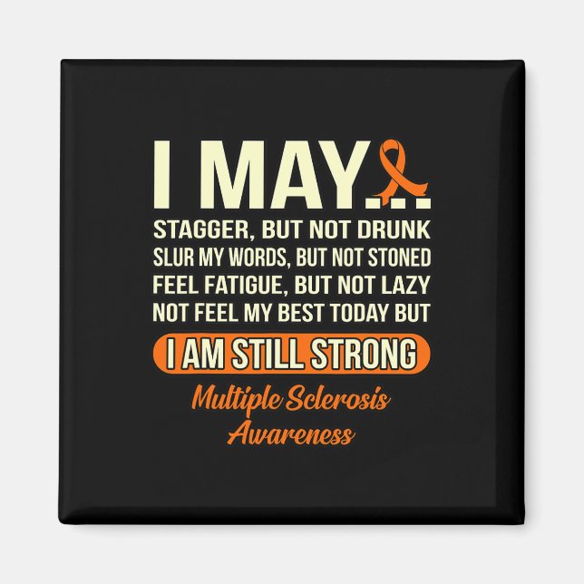 Is Starong Många Sclerosis Awareness Graph Magnet (Framsidan)