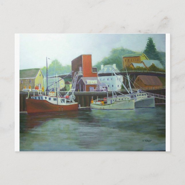 is & tankar, den Portsmouth hamnen Vykort (Framsida)