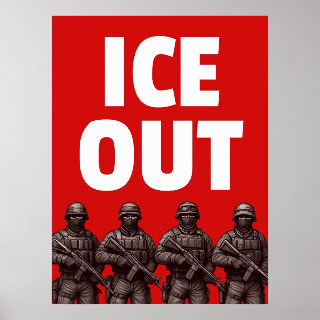 IS UT poster skylt och nedladdning,  (Framsidan)