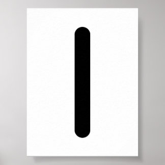 ISA Nordisk runa (Is, Stillhet, Introspektion) | Poster