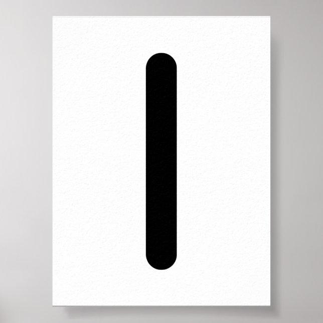 ISA Nordisk runa (Is, Stillhet, Introspektion) |  Poster (Framsidan)