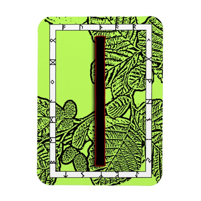 Isa Viking Rune Magnet - Stillness (Vertikal)