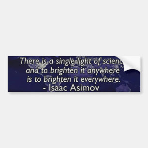 Isaac Asimov citationstecken Bildekal