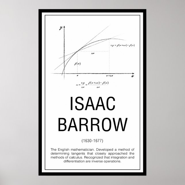 Isaac Barrow Poster (Framsidan)