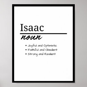 Isaac, Boy Personlig Namn Definition Poster