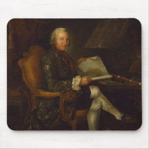 Isaac Egmont von Chasot på hans skrivbord, 1750 Musmatta