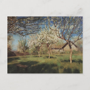 Isaac Levitan- Apple träd i blommar Vykort