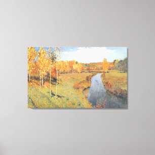 Isaac Levitan Golden Hösten Canvastryck