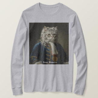 Isaac Meowton Newton (Kitten / Cat Theme) Design T Shirt