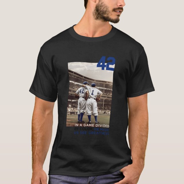 Isaac Morris 42 Jackie Robinson Manar och S T Shirt (Framsida)