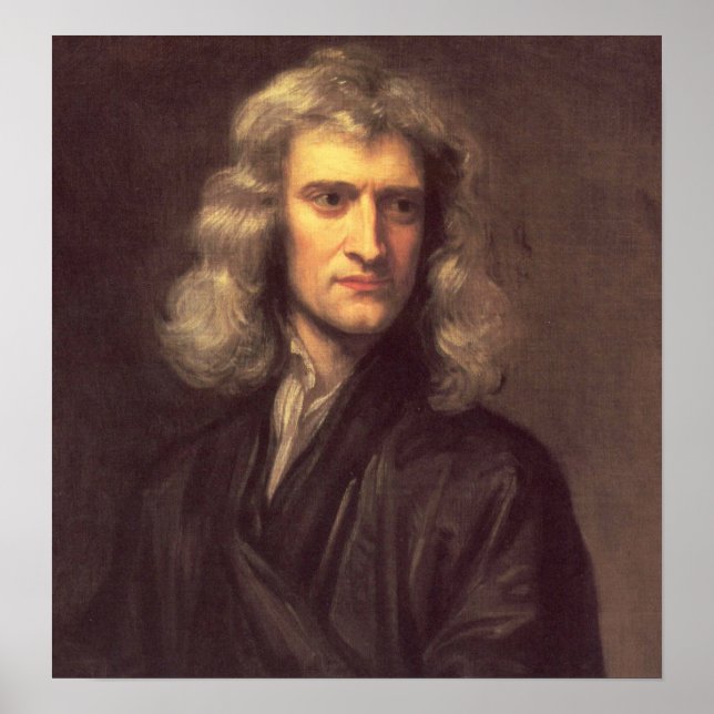 Isaac Newton Art Print Poster (Framsidan)