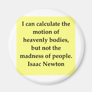 Isaac Newton citationstecken Magnet