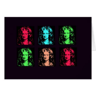 Isaac Newton Collage Hälsningskort