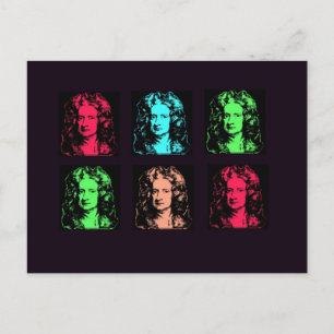 Isaac Newton Collage Vykort
