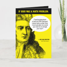 Isaac Newton Funny 2020 Math ProblemQuote Black