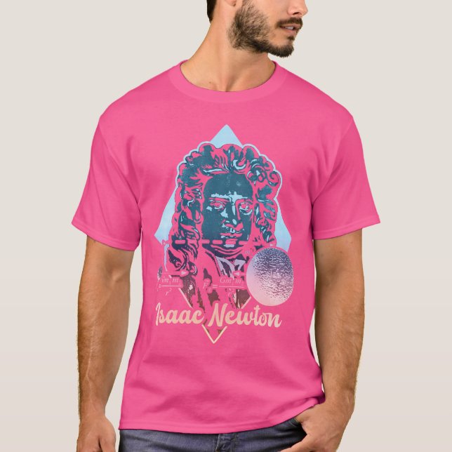 Isaac Newton Gravitation Physicist Physics Science T Shirt (Framsida)