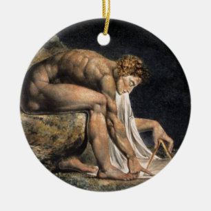 Isaac Newton Julgransprydnad Keramik