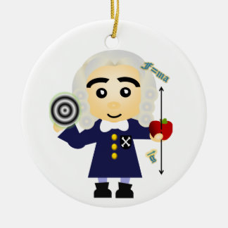 Isaac Newton Julgransprydnad Keramik