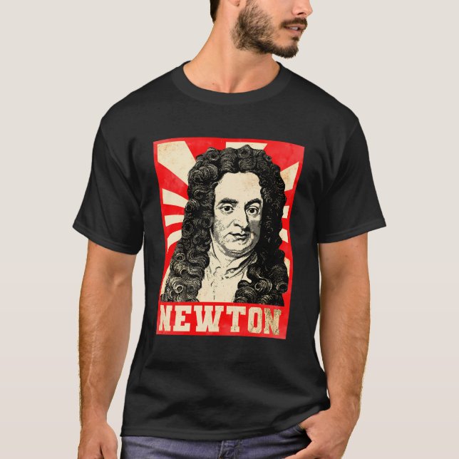 Isaac Newton Physicist fysics Science Astronomy T Shirt (Framsida)