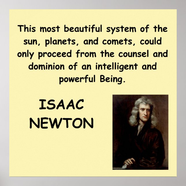isaac newton poster (Framsidan)