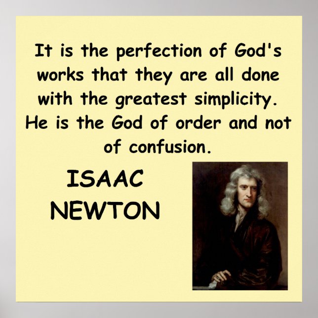 isaac newton poster (Framsidan)