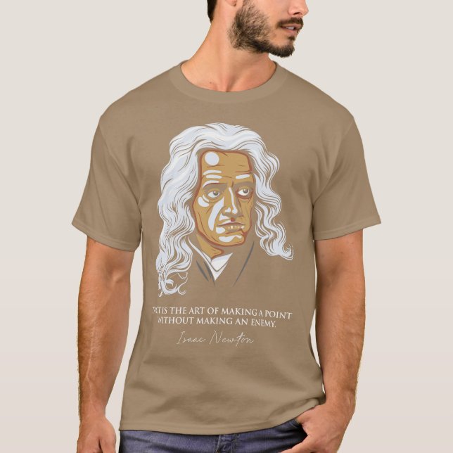Isaac Newton Quotes T Shirt (Framsida)
