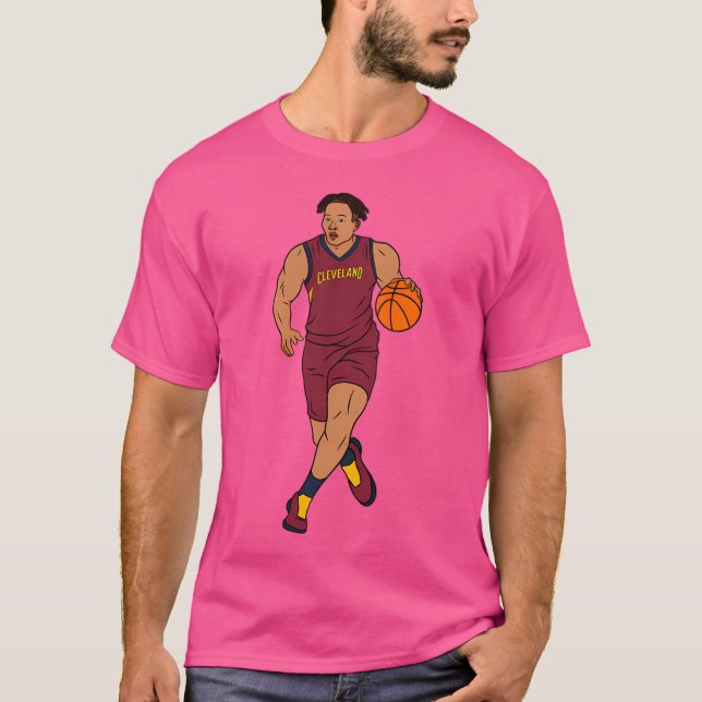 Isaac Okoro - Cleveland Basketball T Shirt (Framsida)